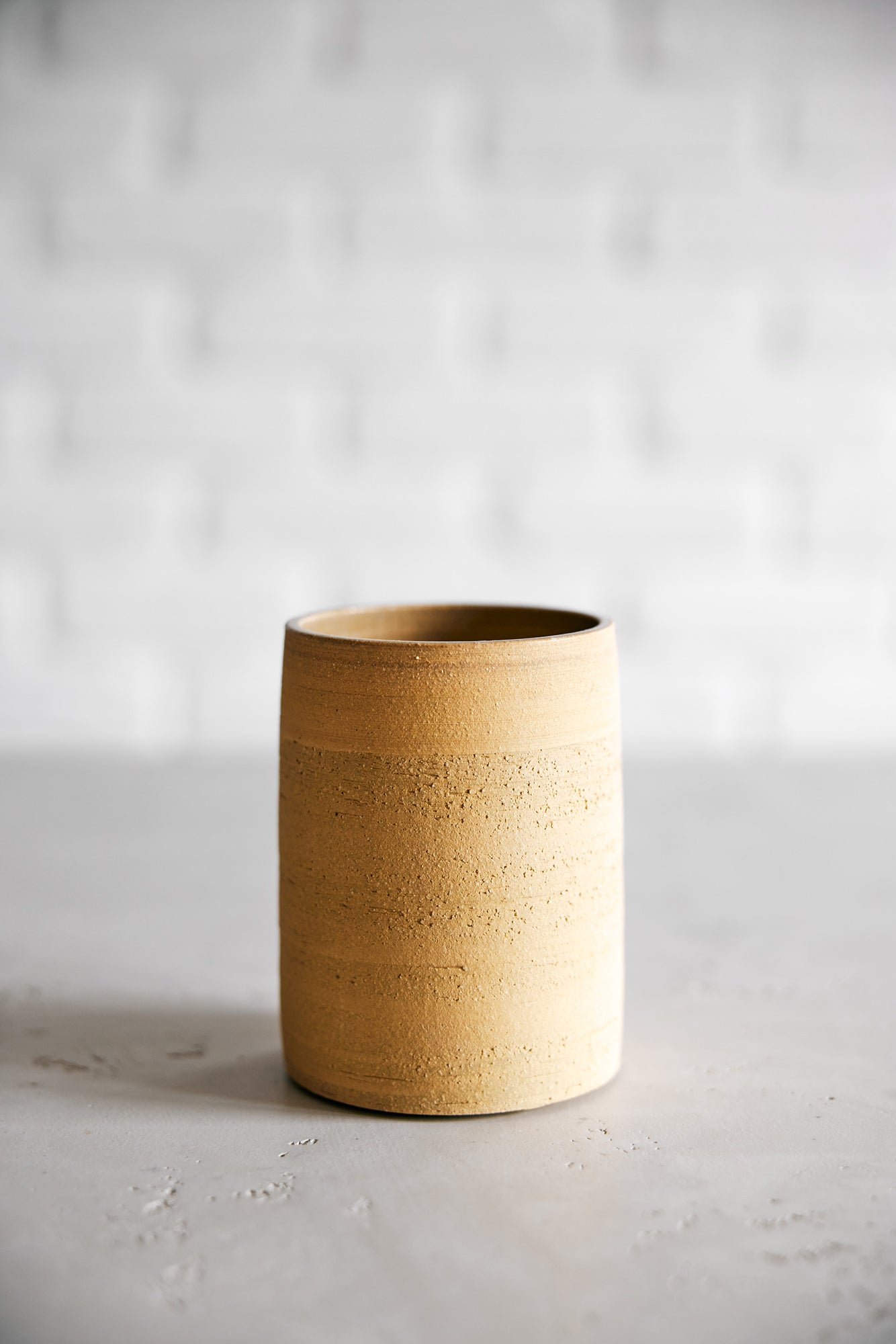 YELLOW SAND VASE