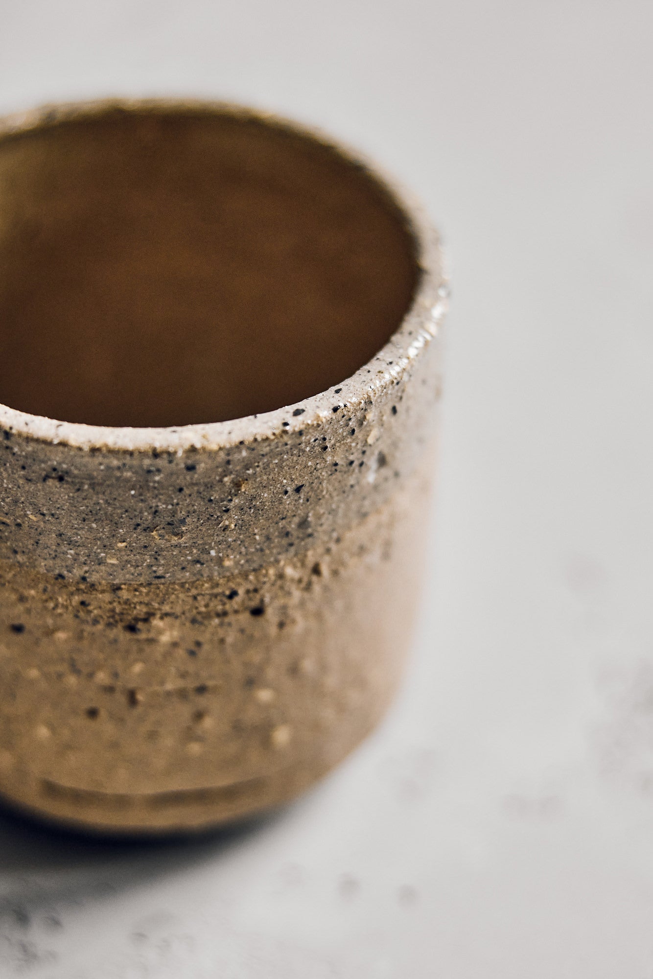 BEIGE STONE CUP