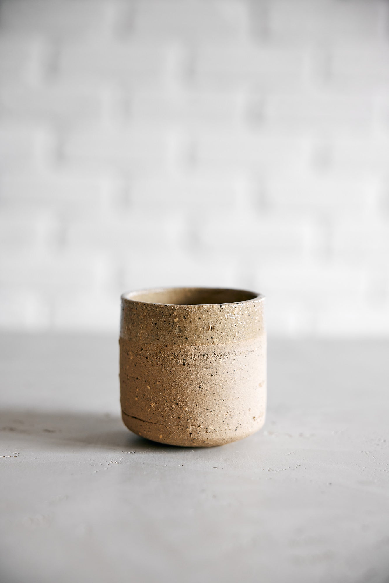 BEIGE STONE CUP